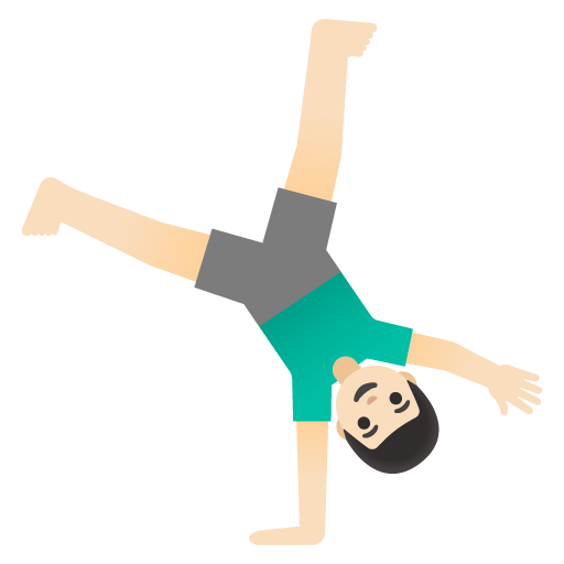 Man Cartwheeling: Světlý odstín pleti pro Google 16.0