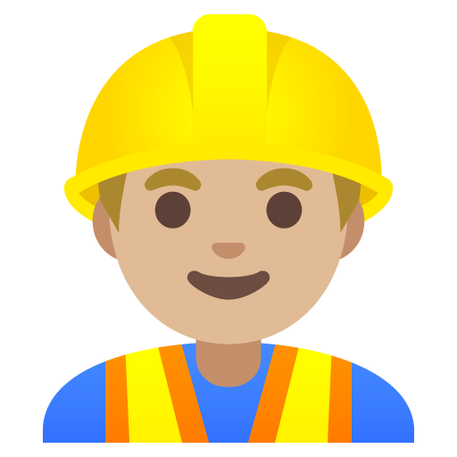Omul muncitor în construcții: Culoare medie-deschisă a pielii pentru Google 16.0