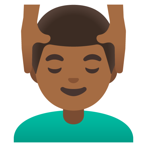 Masáž muže: Středně tmavý odstín pleti pro Google 16.0