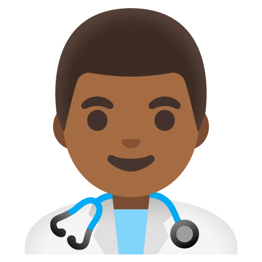 عامل بقطاع الصحة: بشرة بلون معتدل مائل للغامق لـ Google 16.0