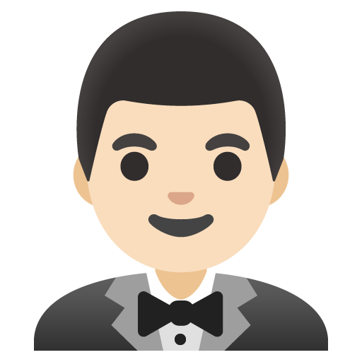 Mies smokissa: Vaalea ihonväri varten Google 16.0