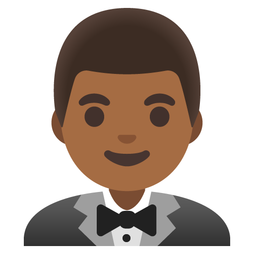 Mies smokissa: keskitumma ihonväri varten Google 16.0