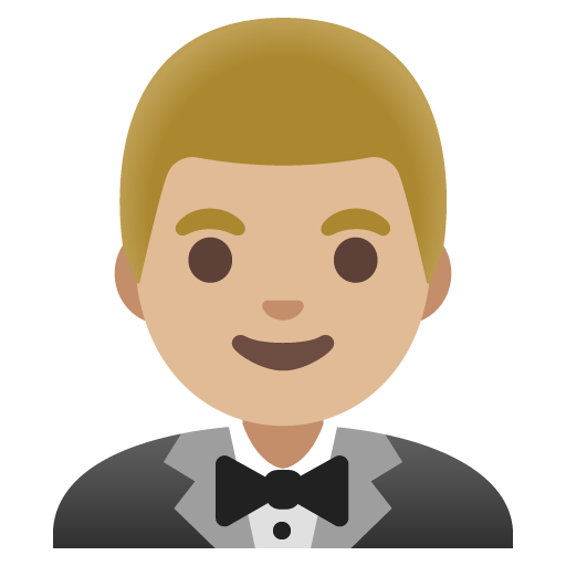 Mies smokissa: keskivaalea ihonväri varten Google 16.0