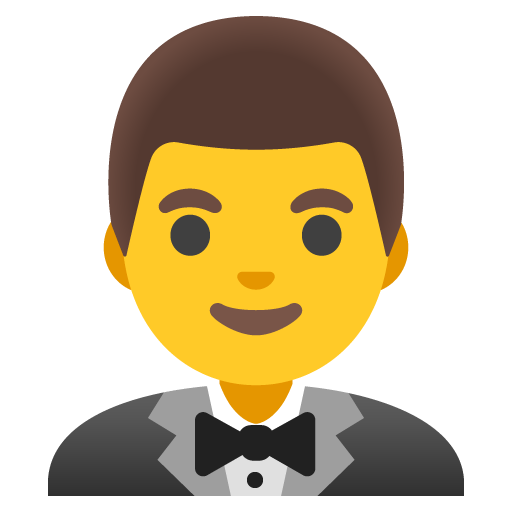 Man i smoking för Google 16.0