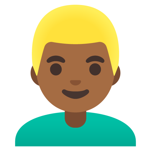 Άντρας: μεσαίος-σκούρος τόνος δέρματος, ξανθά μαλλιά για Google 16.0