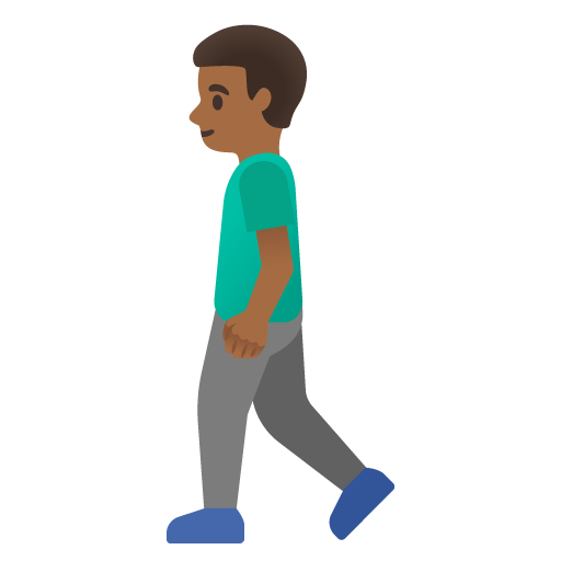 Muž na procházce: Středně tmavý odstín pleti pro Google 16.0