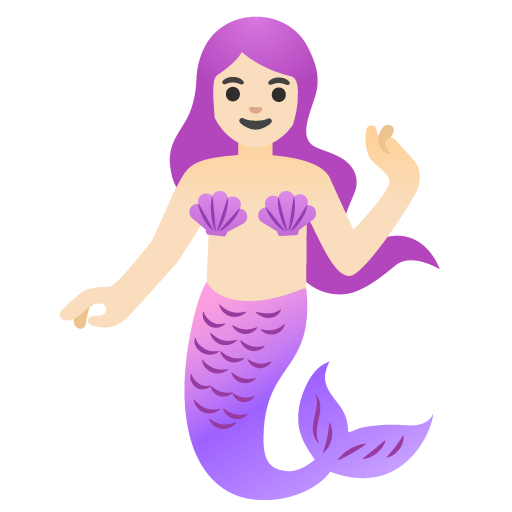 Mořská panna: Světlý odstín pleti pro Google 16.0