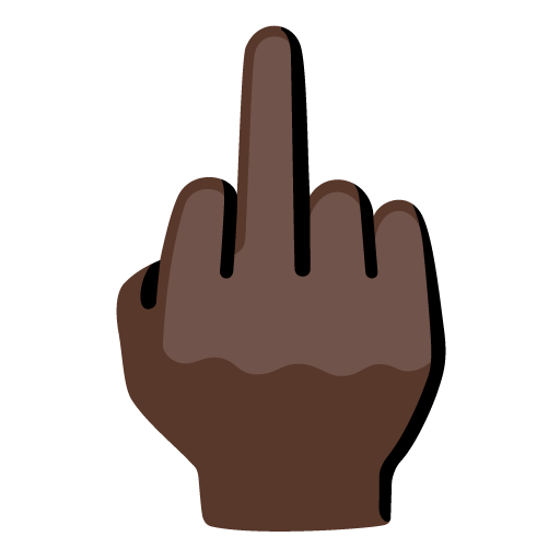 Doigt D’Honneur: Peau Foncée pour Google 16.0