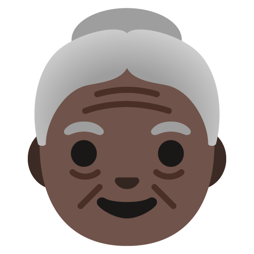 Wanita tua: ton kulit gelap untuk Google 16.0