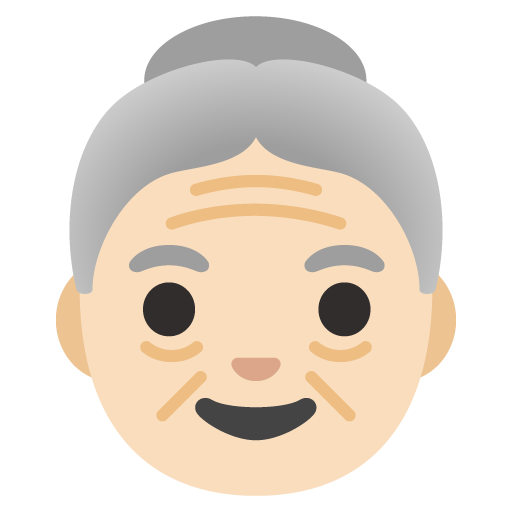 Ηλικιωμένη: ανοιχτόχρωμος τόνος δέρματος για Google 16.0