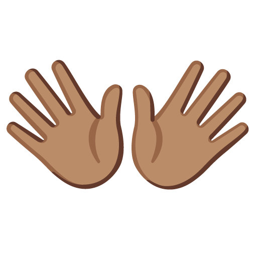 Ανοικτά χέρια: μεσαίος τόνος δέρματος για Google 16.0