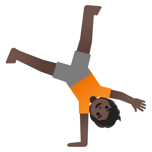 Osoba robiąca gwiazdę: karnacja ciemna dla Google 16.0