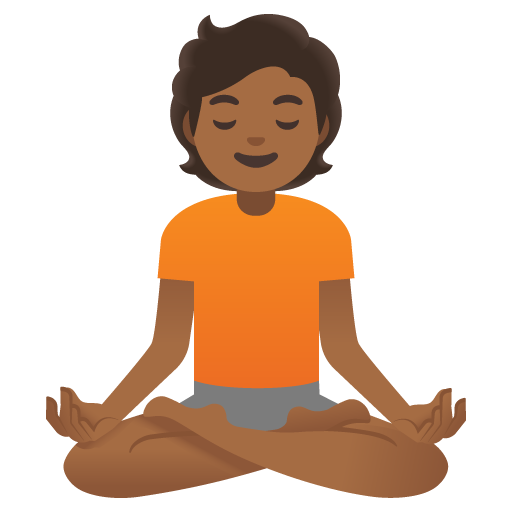 Osoba v pozici Lotus: Středně tmavý odstín pleti pro Google 16.0