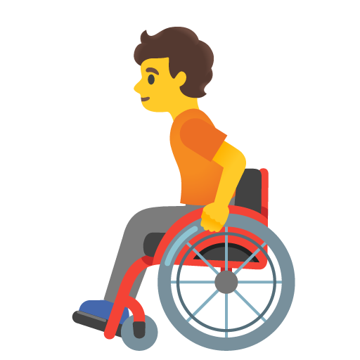 Person i manuel kørestol for Google 16.0