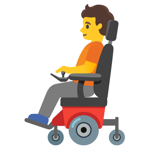 Osoba na motorovém vozíku pro Google 16.0