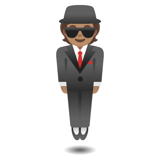 Persoana în costum care levitează: ten mediu pentru Google 16.0