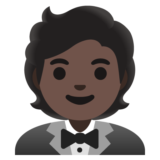 Persona amb esmòquing: pell fosca per Google 16.0