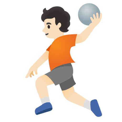 Persona Che Gioca A Pallamano: Carnagione Chiara per Google 16.0