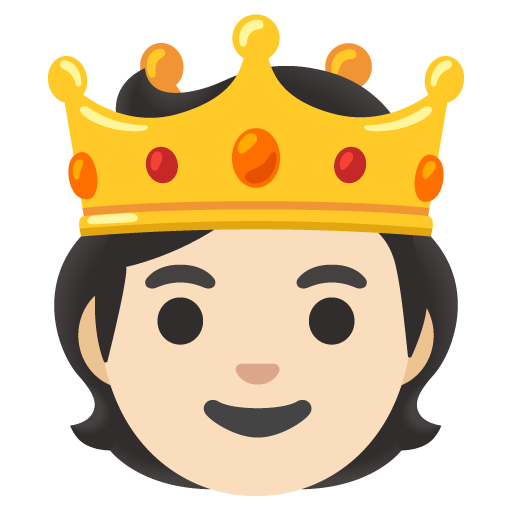 Osoba s korunou: Světlý odstín pleti pro Google 16.0