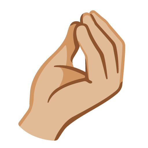 Samengeknepen vingers: lichtgetinte huidskleur voor Google 16.0