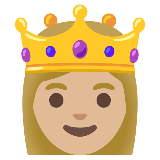 Princesa: pell mitjana-clara per Google 16.0