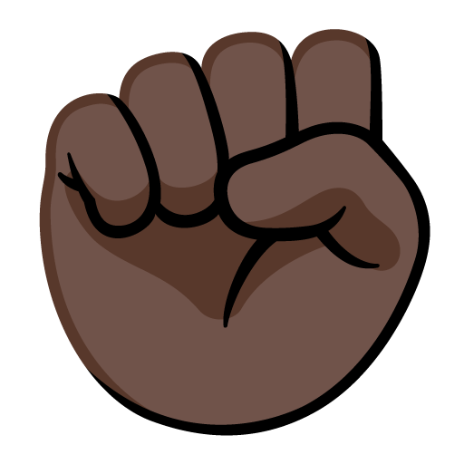 Poing Levé: Peau Foncée pour Google 16.0