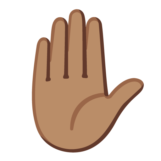 第举起手: 中等肤色号为第Google 16.0号