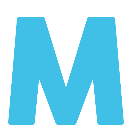 Symbol regionálního ukazatele Písmeno M pro Google 16.0