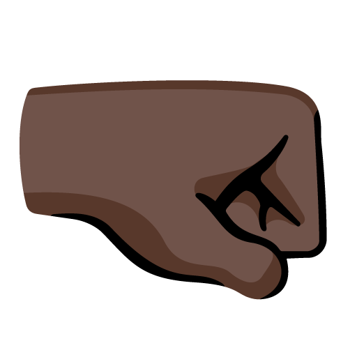 第朝右的拳头: 较深肤色号为第Google 16.0号