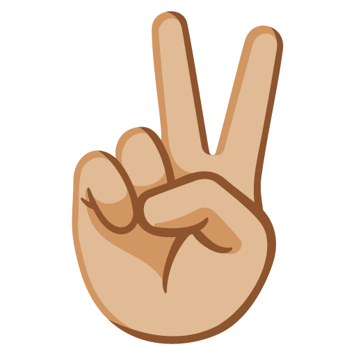 Mâna victoriei: Culoare medie-deschisă a pielii pentru Google 16.0