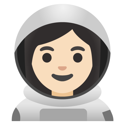 Woman Astronaut: Light Skin Tone for Google 16.0