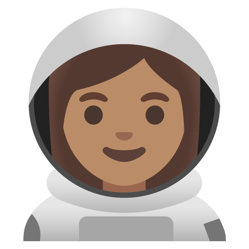 Femeie astronaut: ton mediu al pielii pentru Google 16.0