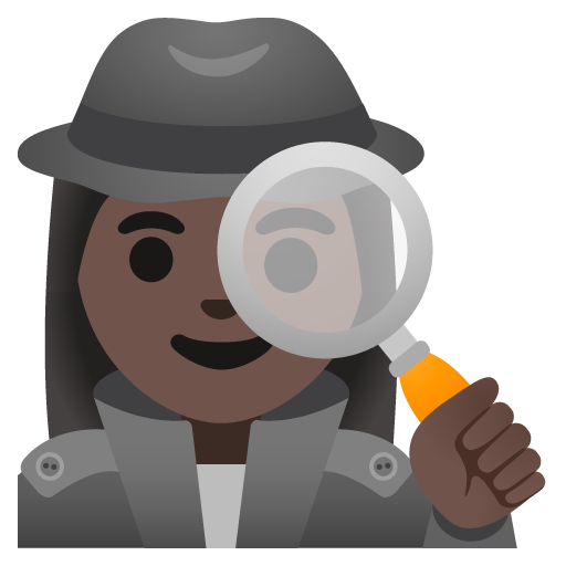 Vrouwelijke detective: donkere huidskleur voor Google 16.0