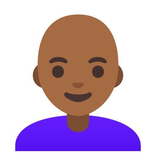 Donna: Carnagione Abbastanza Scura, Calvo per Google 16.0