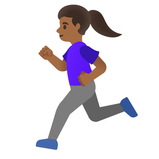 Donna Che Corre: Carnagione Abbastanza Scura per Google 16.0