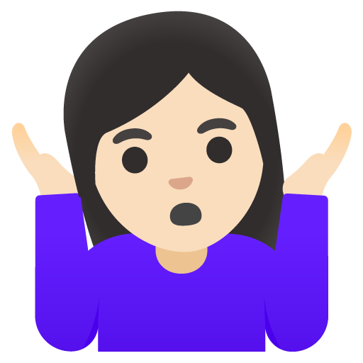 Dona arronsant les espatlles: pell clara per Google 16.0