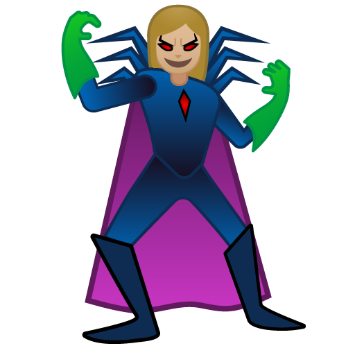 Ketua penjahat wanita: ton kulit sederhana cerah untuk Google 16.0