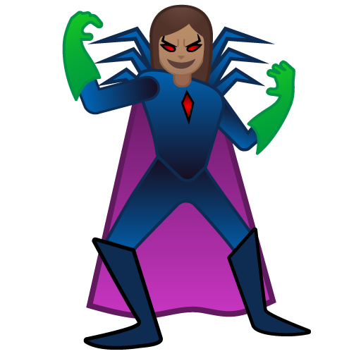 Kvinnelig superskurk: hudtype 4 for Google 16.0