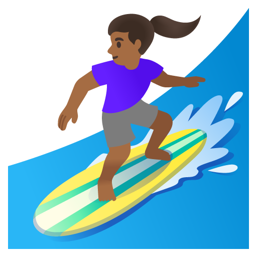 Surfování pro ženy: Středně tmavý odstín pleti pro Google 16.0