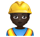Construction Worker: Dark Skin Tone for Huawei HarmonyOS 4.0