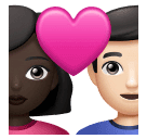 Cặp đôi có trái tim - Đàn ông: Da ngăm đen, Phụ nữ: Da sáng cho Huawei HarmonyOS 4.0
