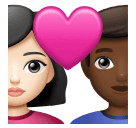 Coppia con cuore - Uomo: carnagione chiara, Donna: carnagione medio-scura per Huawei HarmonyOS 4.0