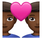 Pár se srdcem: Muž, Muž, Středně tmavý odstín pleti pro Huawei HarmonyOS 4.0