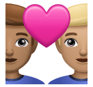 Para z sercem: mężczyzna, mężczyzna, karnacja średnia i karnacja średnio jasna dla Huawei HarmonyOS 4.0