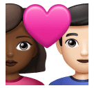 Coppia con cuore - Uomo: carnagione medio-scura, Donna: carnagione chiara per Huawei HarmonyOS 4.0