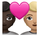 Couple Avec Cœur: Adulte, Adulte, Peau Foncée, Peau Moyennement Claire pour Huawei HarmonyOS 4.0