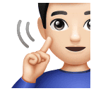 Deaf Man: Light Skin Tone for Huawei HarmonyOS 4.0