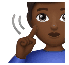 Uomo Con Problemi Di Udito: Carnagione Abbastanza Scura per Huawei HarmonyOS 4.0