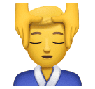 Người đàn ông được xoa bóp mặt cho Huawei HarmonyOS 4.0