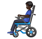 मोटर व्हीलचेयर पर बैठा आदमी: साँवली त्वचा Huawei HarmonyOS 4.0 के लिए